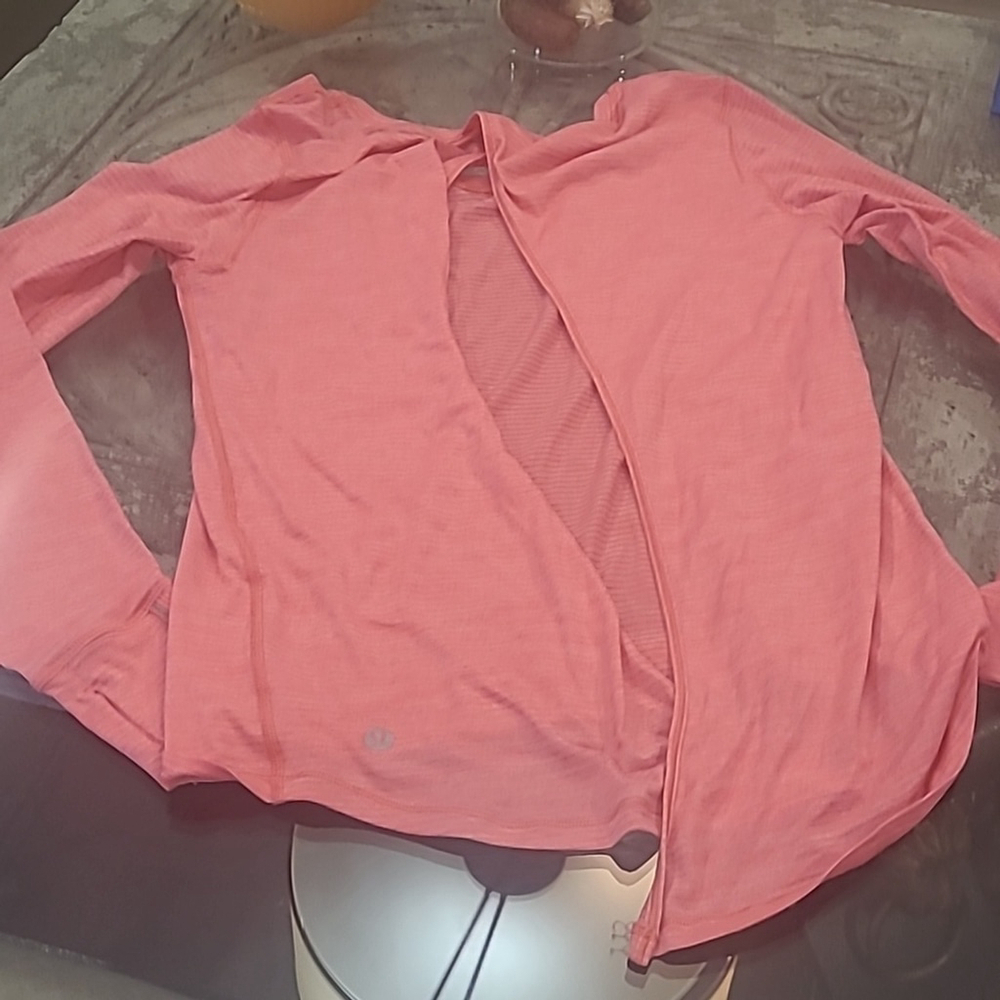 LULULEMON ATHLETICA WOMEN'S BEAT THE HEAT OPEN BACK PINK TOP - Picture 9 of 9